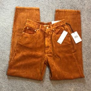 NWT Urban Outfitters BDG High Rise Baggy Corduroy Ribbed Pants
